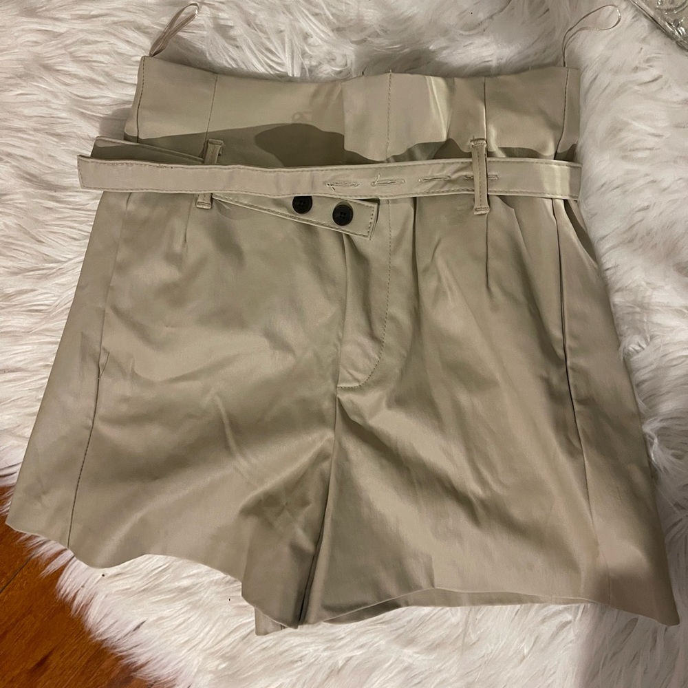 high waisted zara shorts